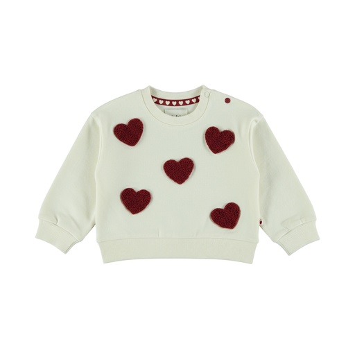 Dirkje | Sweater Girls Amour & Love Paws Antique White
