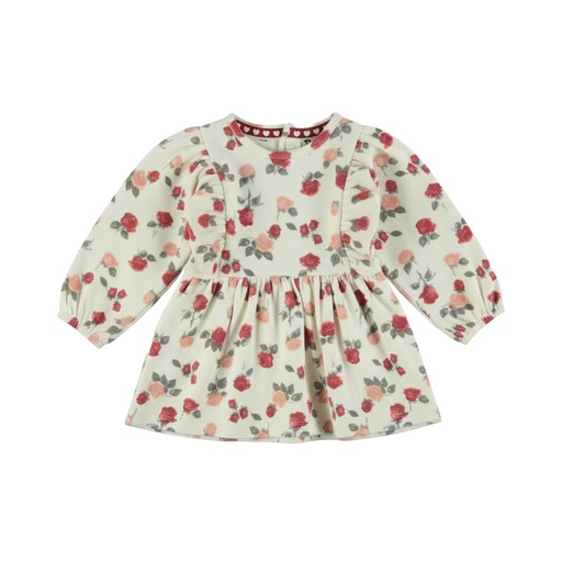 Dirkje | Jurk Girls Amour & Love Paws Antique White