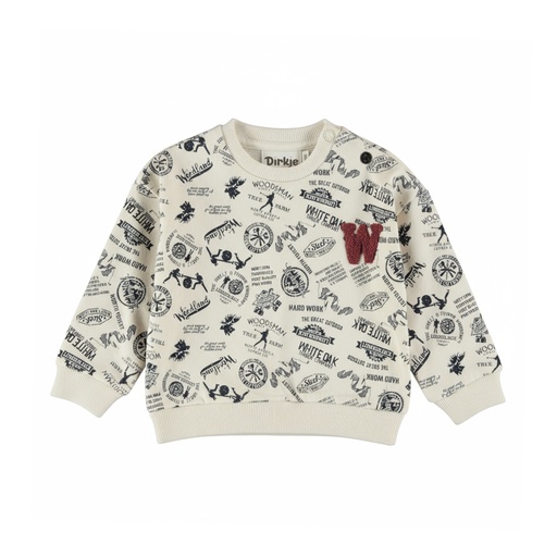 Dirkje | Sweater Boys Alphine Club Whisper White