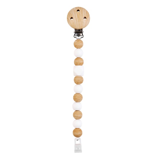 [585857] Nattou | Fopspeenketting Imitatiehout Siliconen