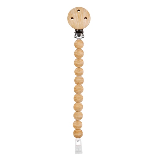 [585858] Nattou | Fopspeenketting Imitatiehout Siliconen