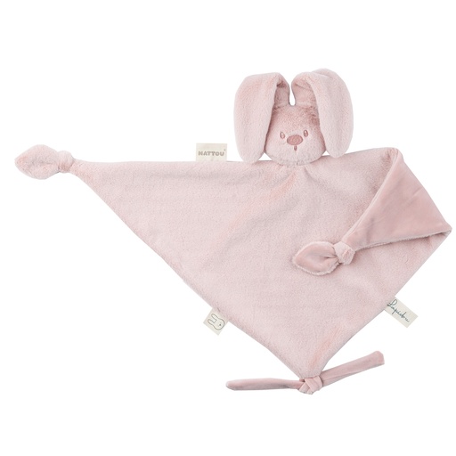 [585884] Nattou | Knuffeldoek/Doudou Konijn Poederroze
