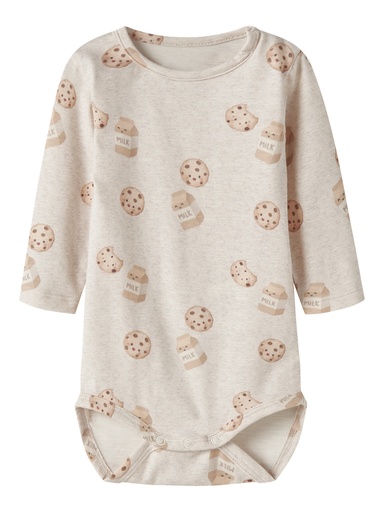 Name It | Body Uni Lookim Longsleeve Peyote Melange