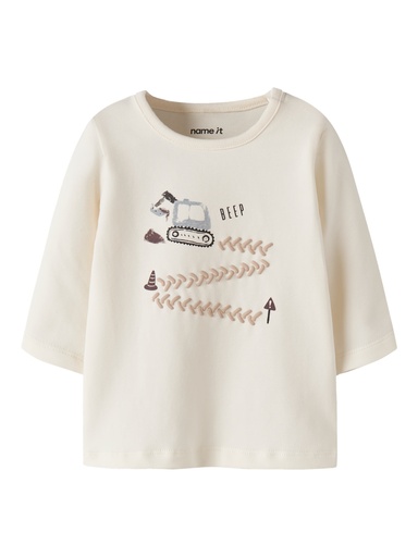 Name It | T-shirt Boys Kopla Longsleeve Antique White