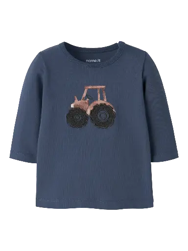 Name It | T-shirt Boys Lenard Longsleeve Vintage Indigo