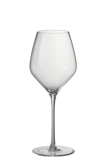 [586880] J-Line | Glas Witte Wijn Leti Glas Transparant Ø9x24cm