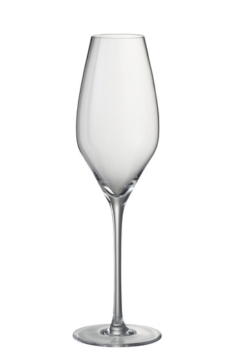 [586881] J-Line | Glas Champagne Leti Glas Transparant Ø7x26cm