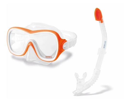 [587079] Intex | Zwemaccessoire Duikset Wave Rider Duikbril/Snorkel +8Y Oranje 2-delig