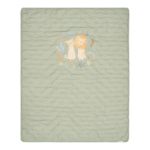 [587736] Little Dutch | Deken Ledikant Safari Friends Safari Wonders Groen 110x140cm