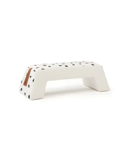 [588226] Kid's Concept | Bankje Lang Pippi Zwart/Wit/Oranje 100x38x31