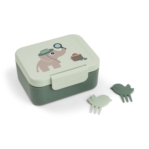 [588239] Done by Deer | Bewaarpotje Snack Box Tiny Farm Green