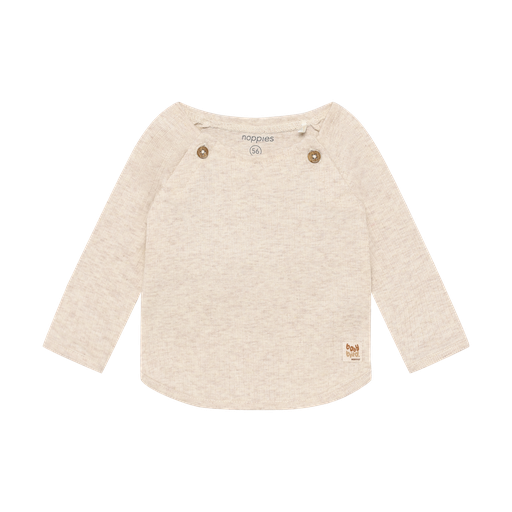 Noppies | T-shirt Uni Longsleeve Sand Melange