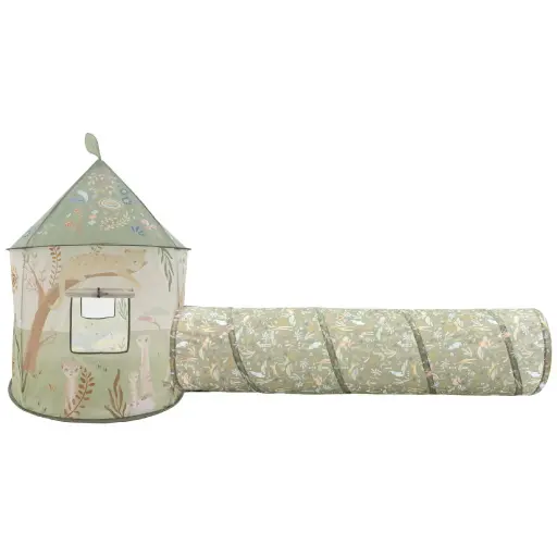 [588541] Little Dutch | Speeltent met Kruiprol Safari Friends Groen