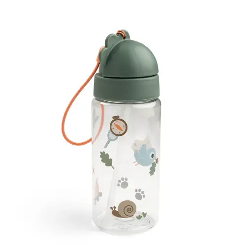 [588548] Done by deer | Drinkfles Tiny Trails Rietjesfles Green/Groen 350ml