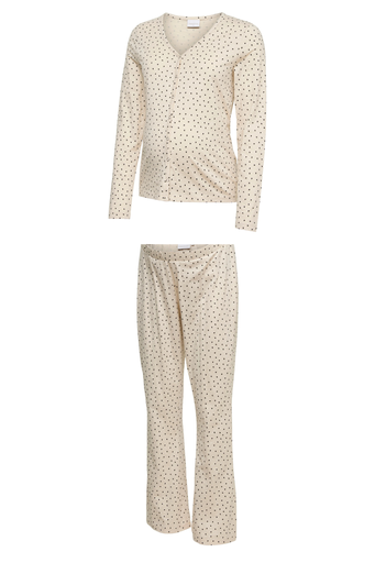 Mamalicious | Pyjama Mira Black Hearts/Birch 2-delig