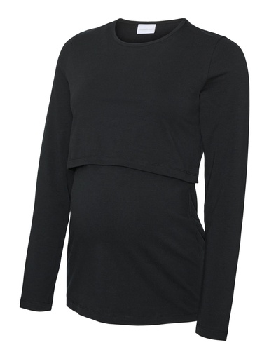 Mamalicious | T-shirt Kerrie Nursing Longsleeve Black