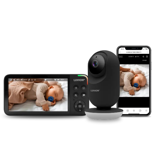 [588935] Luvion | Beeldbabyfoon Supreme Connect 3 Black met Dual Gebruik  
