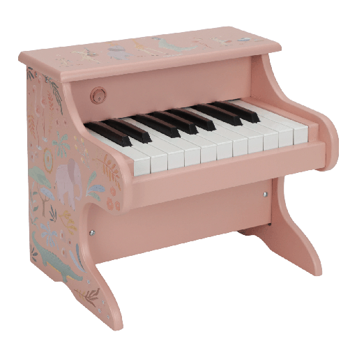 [589069] Little Dutch | Muziekinstrument Safari Friends Piano Roze FSC