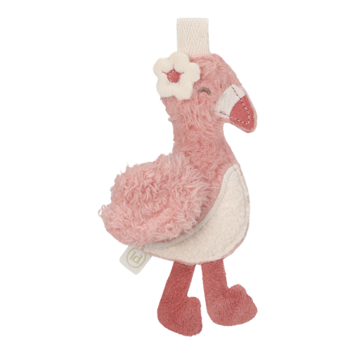 [589104] Little Dutch | Vlaggenlijn Textiel Figuur Safari Friends  Flamingo Roze