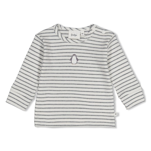 Feetje | T-shirt Uni Penguin Cuddles Longsleeve Antraciet