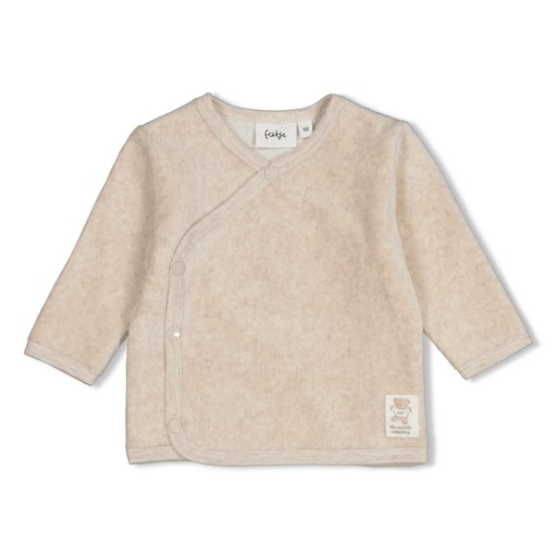 Feetje | T-shirt Uni The Cuddle Company Overslag Longsleeve Taupe Melange