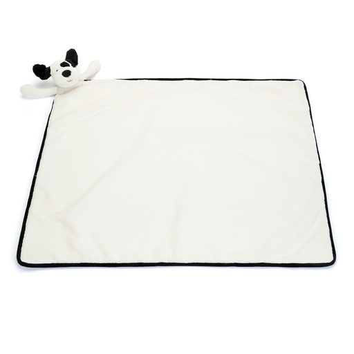 [589561] Jellycat | Deken Bashful Black & Cream Puppy 56x70x9cm