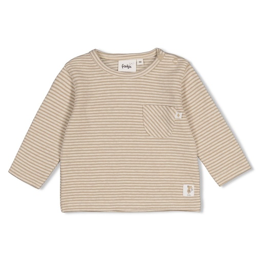 Feetje | T-shirt Uni Over The Moon For You Longsleeve Taupe