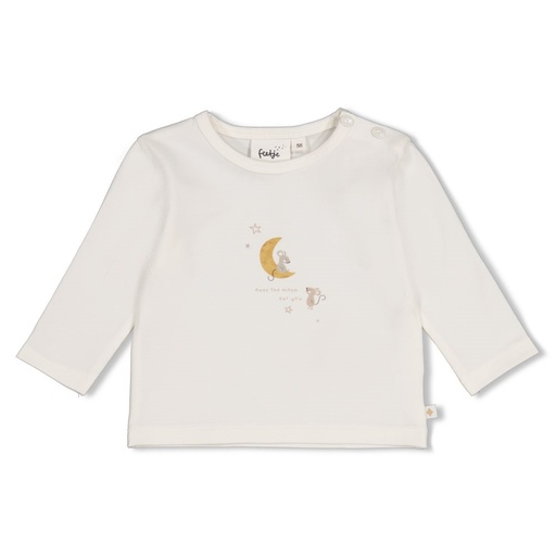Feetje | T-shirt Uni Over The Moon For You Longsleeve Off White