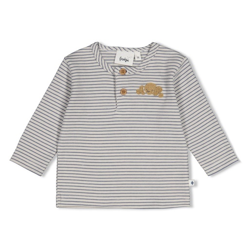 Feetje | T-shirt Boys Breakfast Buddy Longsleeve Blauw