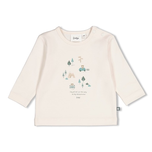 Feetje | T-shirt Boys Beep Beep Longsleeve Off White