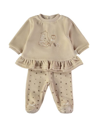 Babybol | Pyjama Beige 2-delig