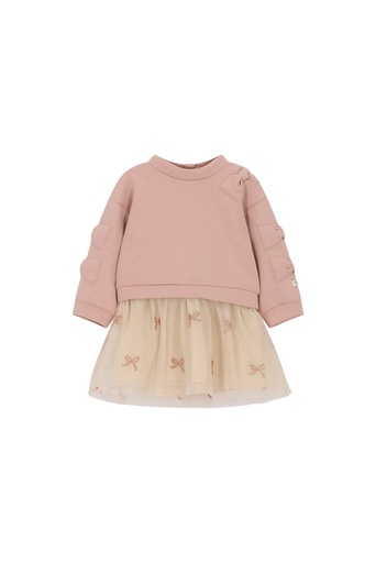 Le Chic | Jurk Girls Saby Victorian Pink Roze