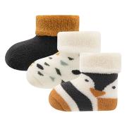 [590343] Ewers | Kousen Newborn Pinguin Rib met Omslag One Size 3-pack