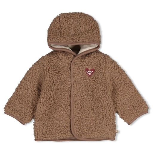 Feetje | Jas Girls My Little Love Reversible Taupe
