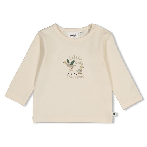 Feetje | T-shirt Boys Wiggle and Waddle Longsleeve Off White