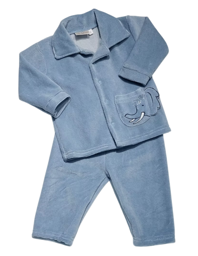 Picco Mini | Pyjama Mamoet Faded Denim 2-delig