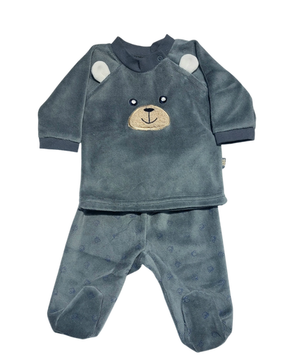 Picco Mini | Pyjama Beer Lead Blauw 2-delig