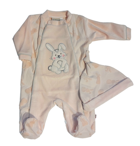 Picco Mini | Pyjama/Muts Konijn Peach Blush 2-delig