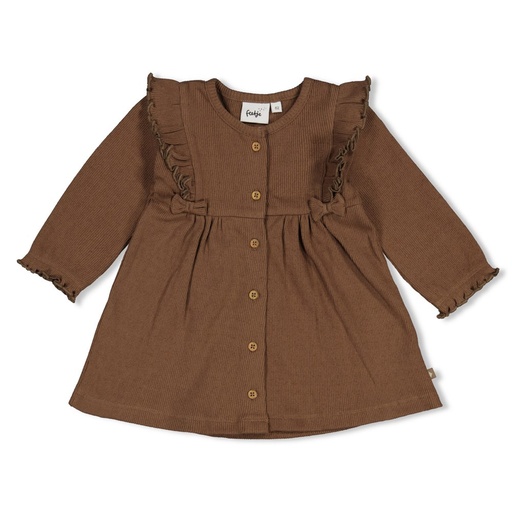 Feetje | Jurk Girls Lucky Bloombird Bruin