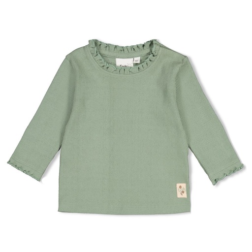 Feetje | T-shirt Girls Lucky Bloombird Longsleeve Jade Groen