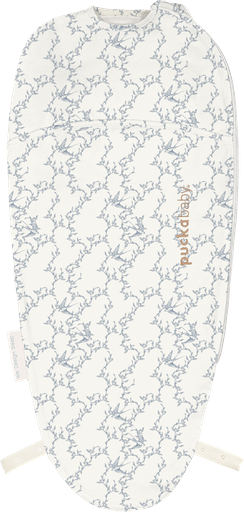 [591024] Puckababy | Inbakeren Piep Swallows Cotton Ecru/Blauw 0-3m 44-62cm  