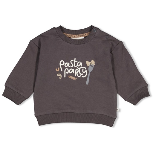 Feetje | Sweater Boys Pasta Party Antraciet