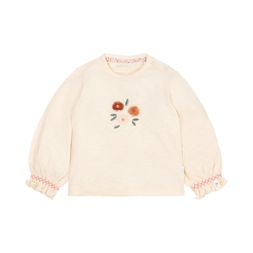 Little Dutch | T-shirt Girls Safari Friends Longsleeve Vanilla