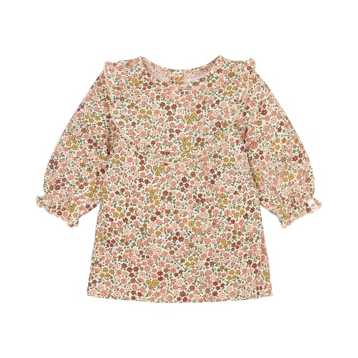 Little Dutch | Jurk Girls Safari Friends Flowers Pastel Rose