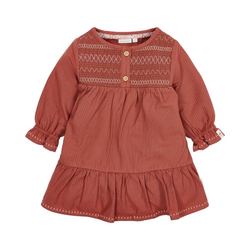 Little Dutch | Jurk Girls Safari Friends Deep Berry