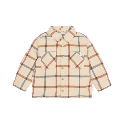 Little Dutch | Hemd Boys Safari Friends Vanilla