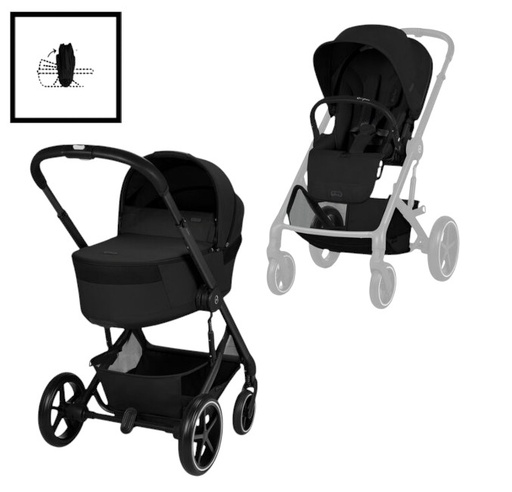 [591349] Cybex | Wandelwagen Balios S Lux incl. Foldable Carry Cot Moon Black/Black