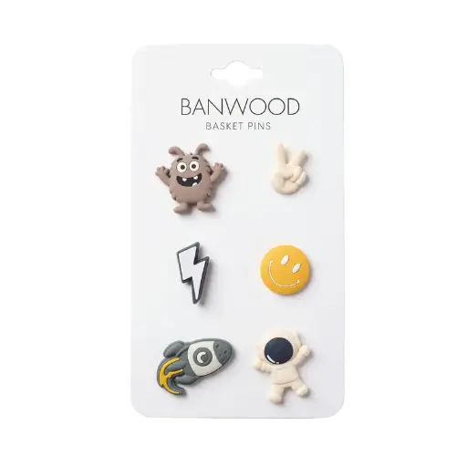 [591507] Banwood | Decoratie vr Mand Basket Pin Space