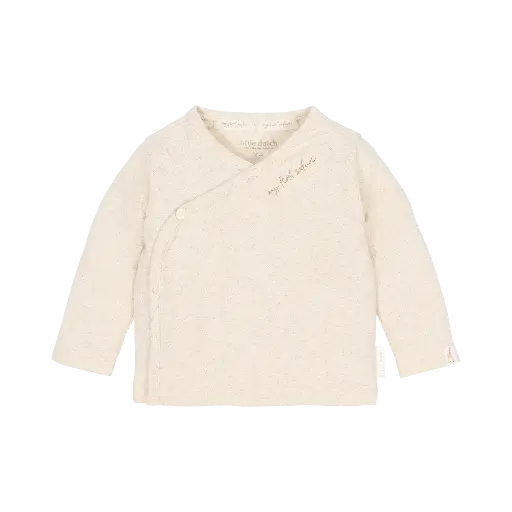 Little Dutch | T-shirt Uni Safari Friends Overslag Longsleeve Vanilla