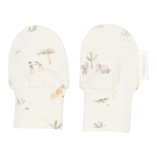 [591610] Little Dutch | Antikrabwantjes Uni Safari Friends Creme